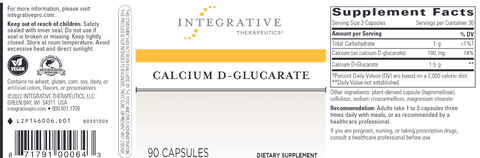 Calcium D Glucarate Integrative Therapeutics