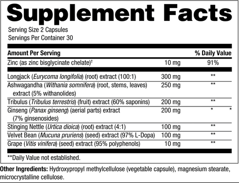 Chi Rho Chiropractic Opti-T Supplement Facts