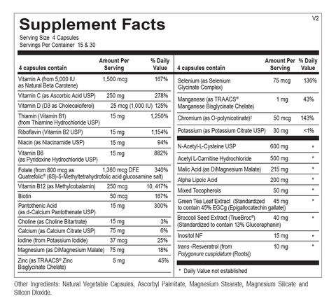 Chi Rho Chiropractic - Mito Multi Supplement Facts