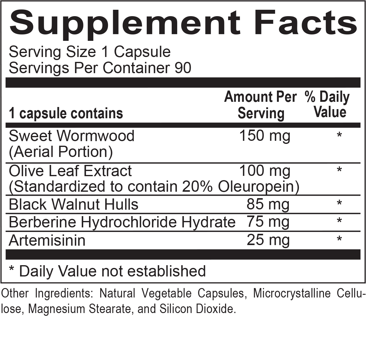 Chi Rho Chiropractic Para Clear Supplement Facts